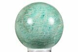 Chatoyant, Polished Amazonite Sphere - Madagascar #260924-1